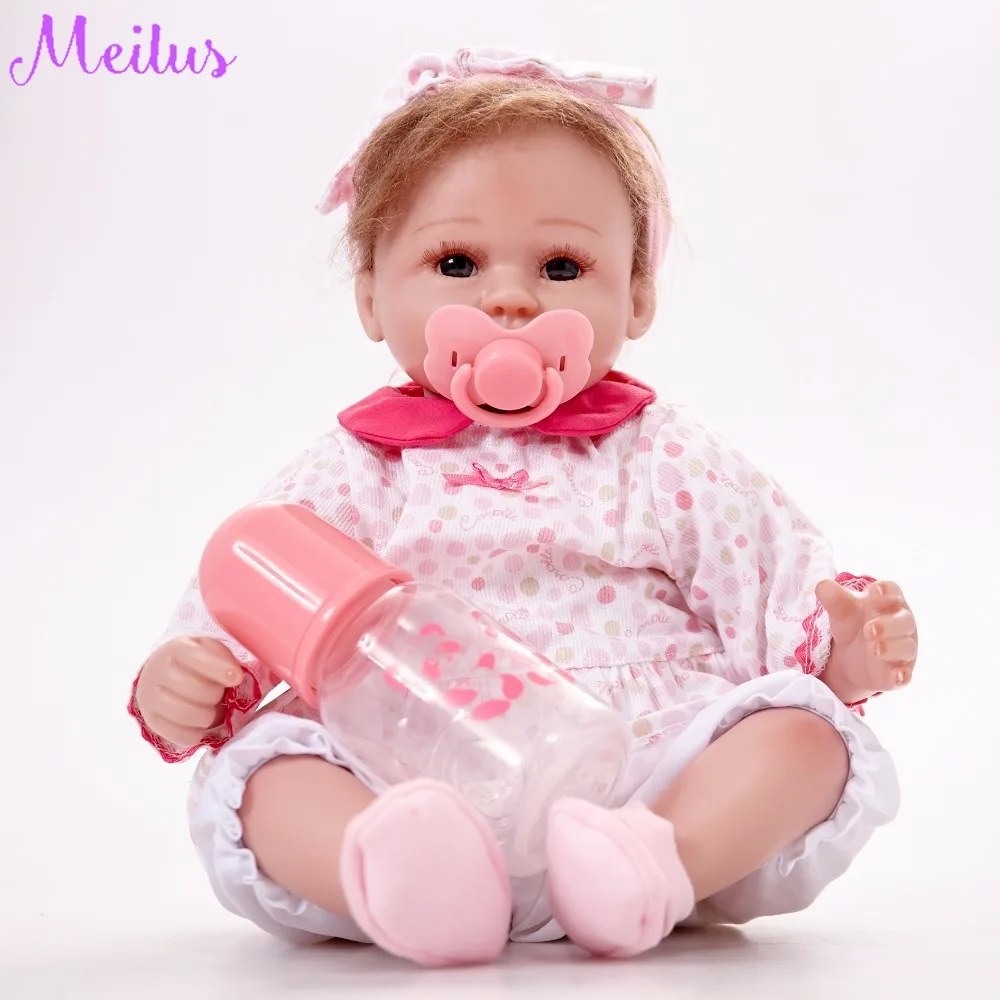 45 см детские куклы реалистичные Reborn Baby кукла Фигурка Игрушки Силиконовые Детские