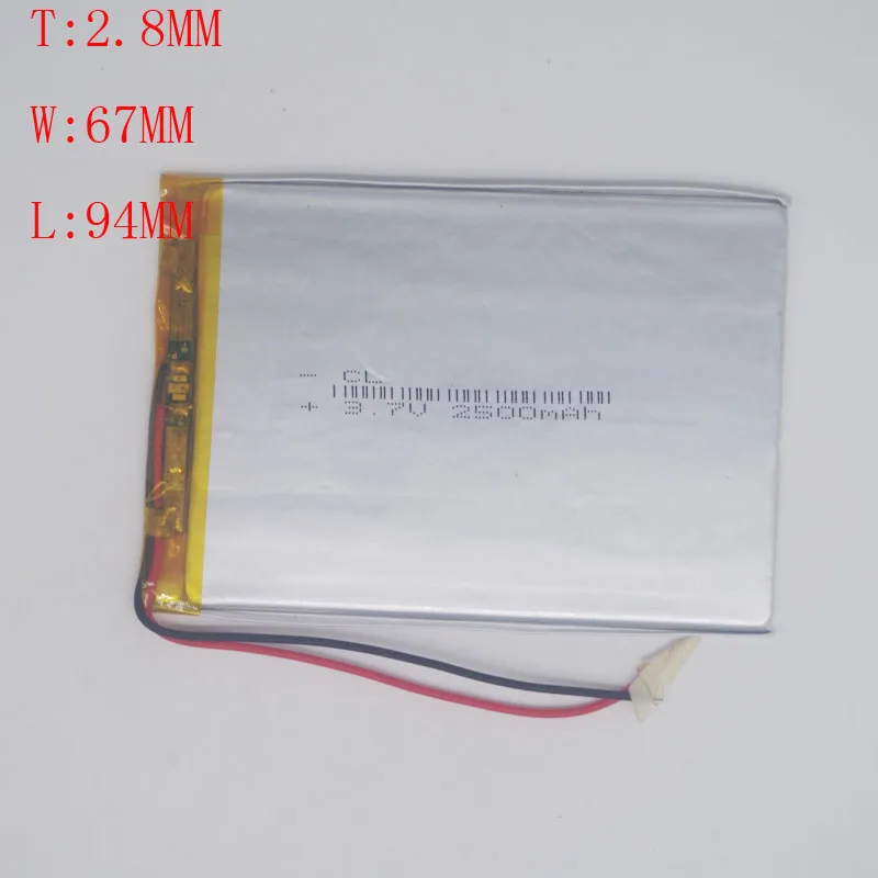 286794 3 7 V полимерная литиевая батарея 2500mah 306590 для планшетных ПК | Электроника