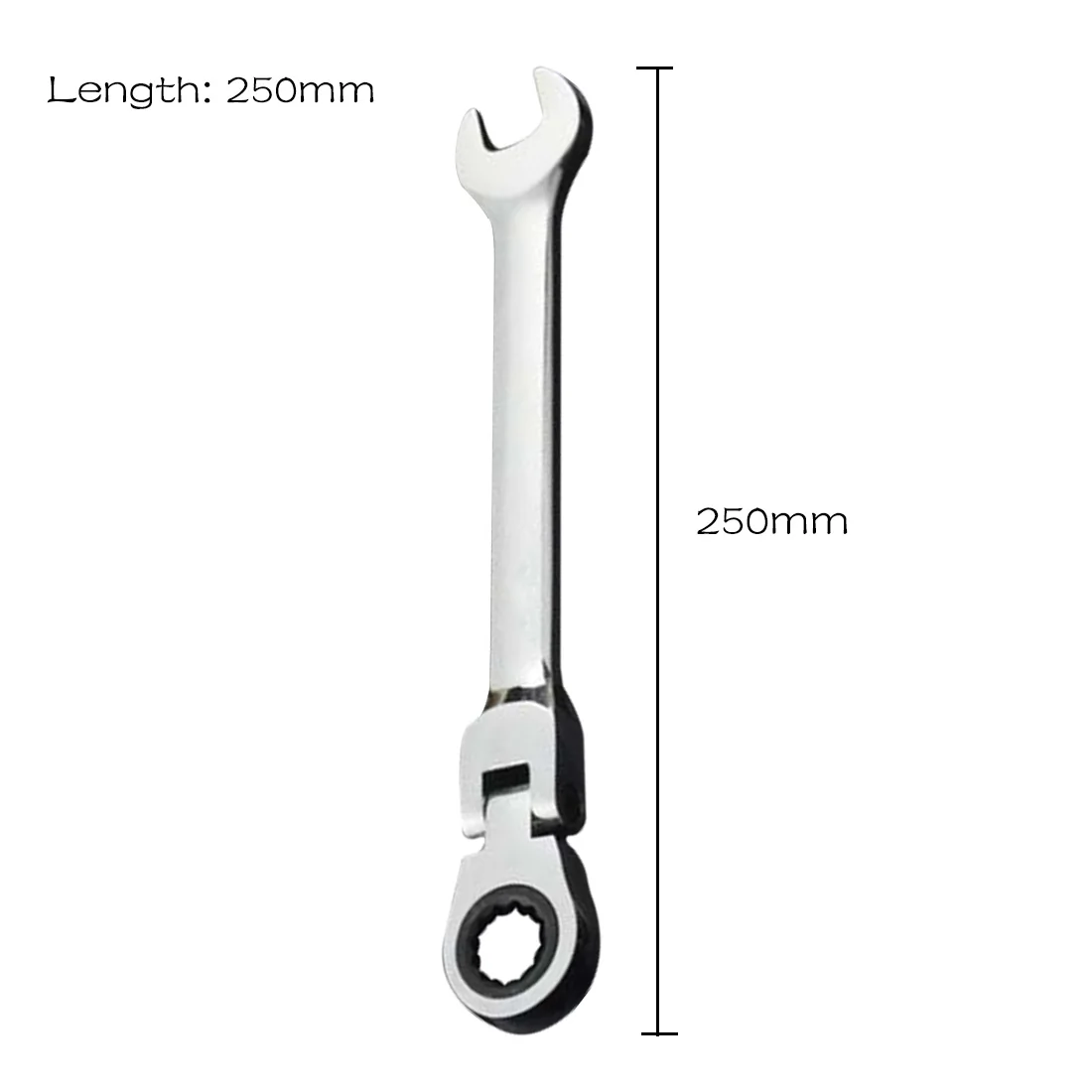 8-19mm Reversible Combination Stubby Ratchet Wrench Ratcheting Socket Spanner Handle Wrenches Hand Tools 72 Gears