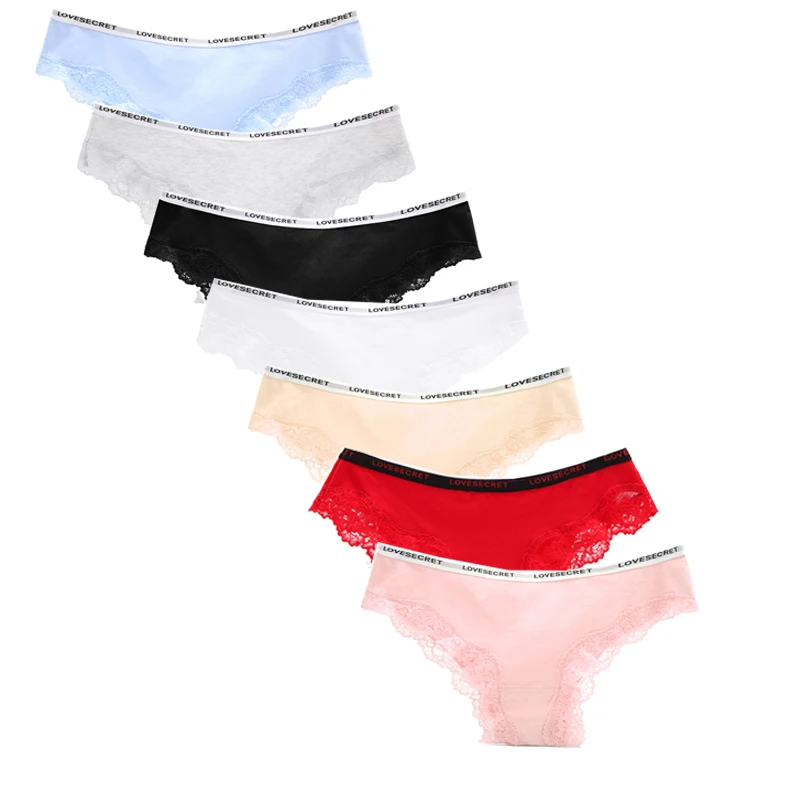 7Pcs/lot Sexy Lace Panties Women's Low Waist Briefs Seamless Cotton Panty Ladies Lingerie Thong Sexy Girls Transparent Underwear 7Pcs/lot Sexy Lace Panties Women's Low Waist Briefs Seamless Cotton Panty Ladies Lingerie Thong Sexy Girls Transparent Underwear