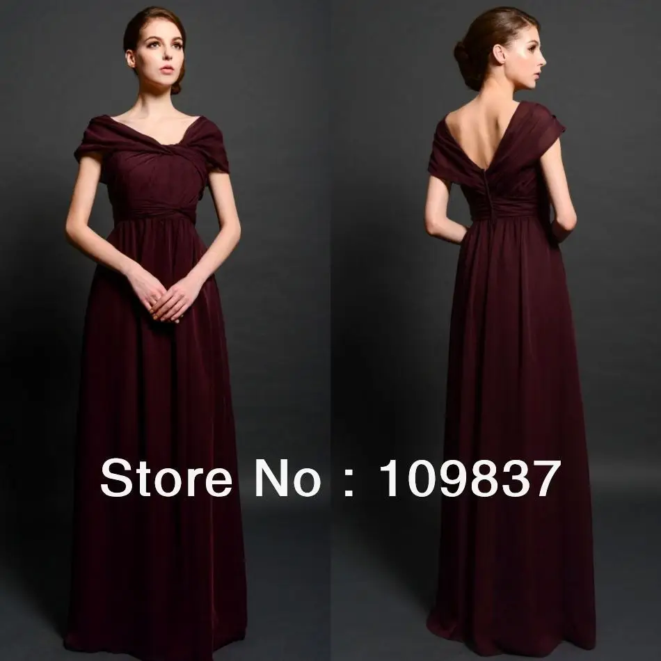 maroon elegant dress