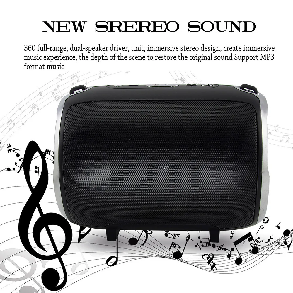  Wireless Bluetooth Speaker Mini Portable Speaker Stereo Surging Bass Handsfree Computer Speakers With Boombox TF Slot USB