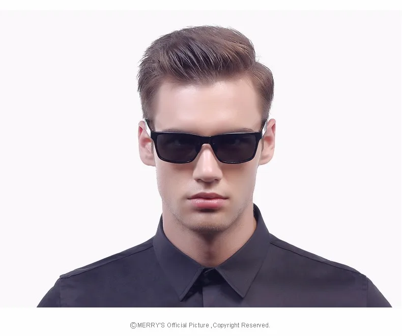 Модные поляризованные солнцезащитные очки MERRY'S из алюминиево-магниевого сплава, мужские солнцезащитные очки, UV400, очки для вождения, солнцезащитные очки, S'8571
