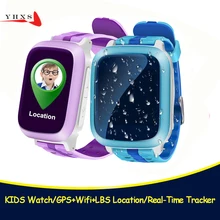 YHXS Waterproof Smart Watch Kids Children Baby GPS LBS Locator Tracker SOS Call SIM Card Remote