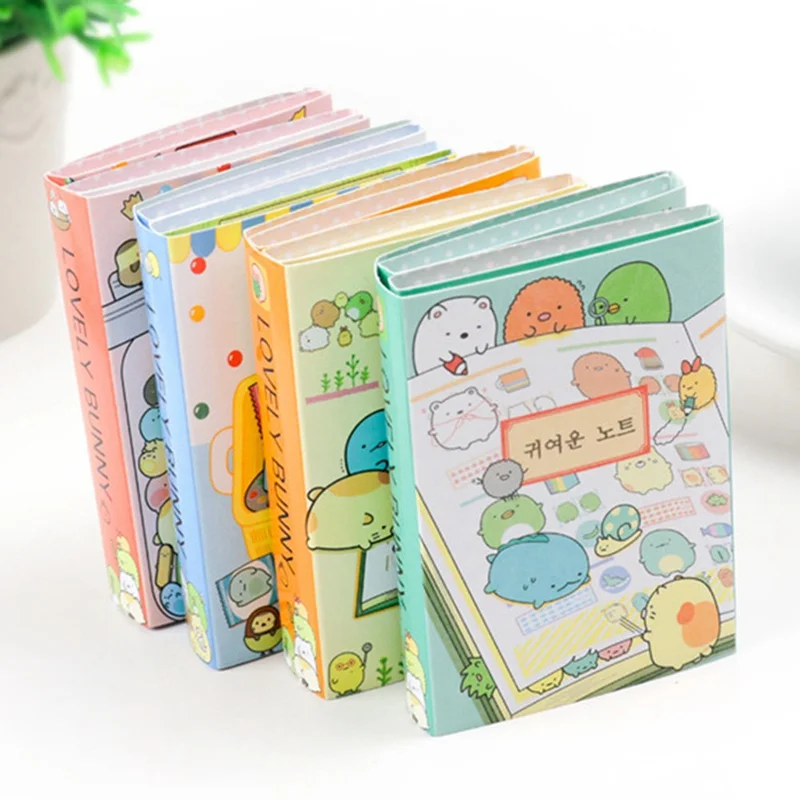 

Cute Cartoon 6 Folding Memo Pad N Times Sticky Notes Memo Notepad Bookmark Gift Stationery Random Style