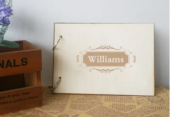 

Personalized Wedding Guest Book, Rustic Wedding Guestbook Album,Custom Engagement Anniversary Party Gift, Wedding Signature Book