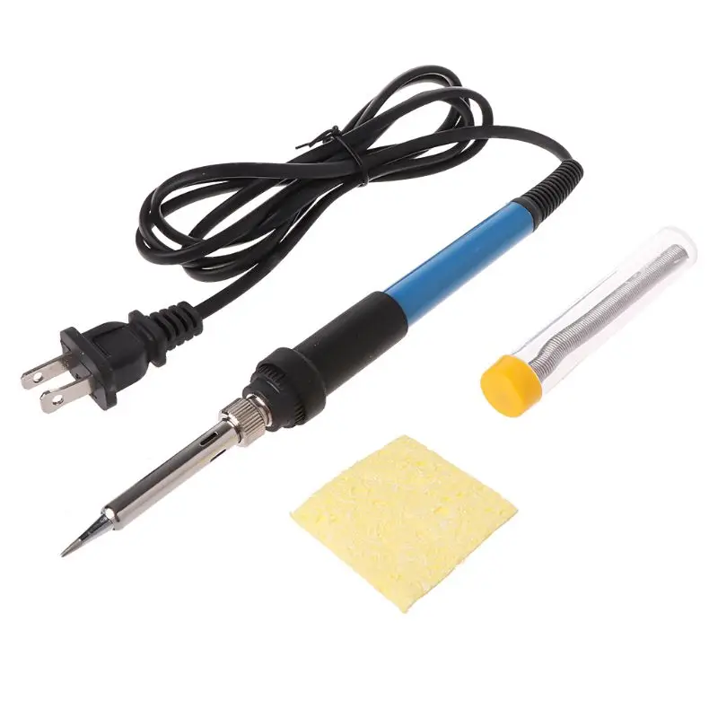 

8Pcs/Set 110V 60W Adjustable Temperature Soldering Iron Welding Gun Heat Pencil Kit Electric Soldering Irons