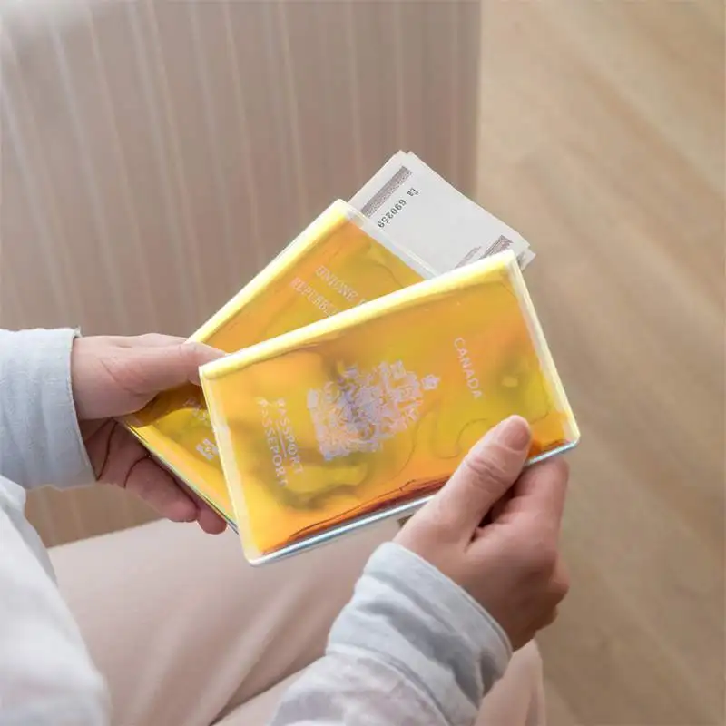 

Laser Passport Travel Storage Bag Passport Holder Document Multi-Card portable Wallet Multi-Function Outdoor Storage Supplies