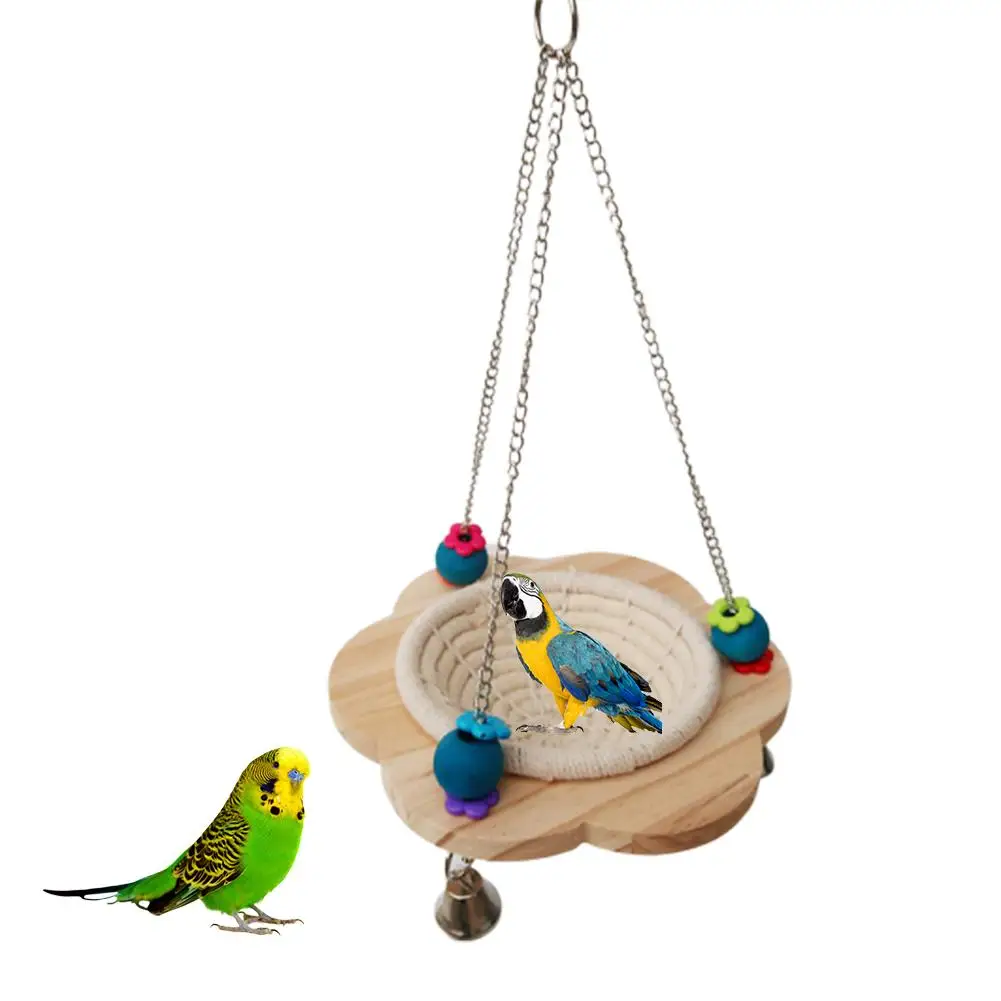 

Cotton Rope Bird Breeding Nest Parrot Toy Hanging Bed Canary Finch Lovebird Small Parrot Cage Hatching Nesting Box