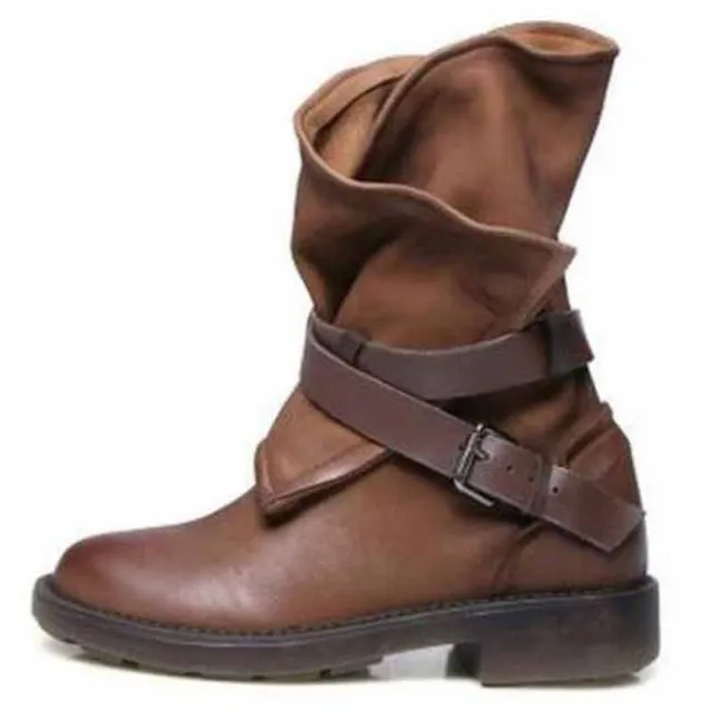 slouchy motorcycle boots