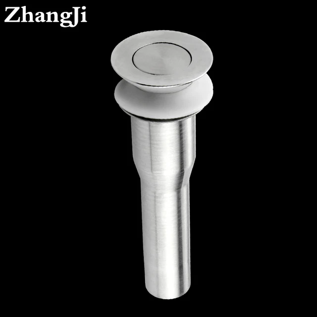 Zhangji High Quality Stainless Steel Push Down Pop Up Sink Drain Zhangji High Quality Stainless Steel Push Down Pop Up Sink Drain Bathroom Lavatory Kitchen
