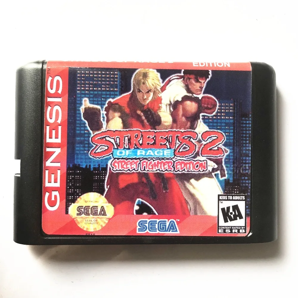 

Streets of Rage 2 Street Fighter edition 16 bit MD Game Card For Sega Mega Drive For Genesis
