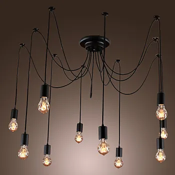 

modern pendant lamp Vintage Design Bulbs Included Living 10 Lights edison pendant light Free shipping