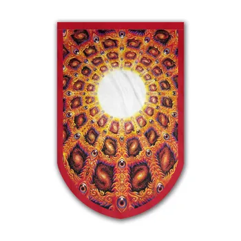 

Alex Grey Art Printing Garden Flag Steeple Head Hand Vision Tree Buddhism Room Decor Trippy Psychedelic Wall Flag Banner 60x90cm