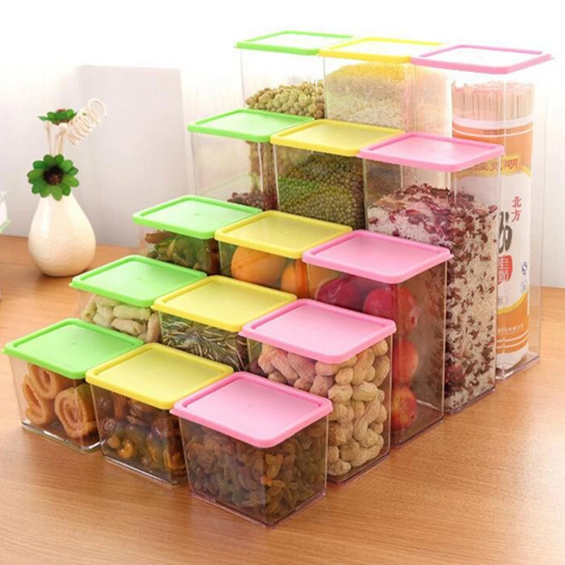Plastic Food Storage Box Grain Container Kitchen Organize Toolsin