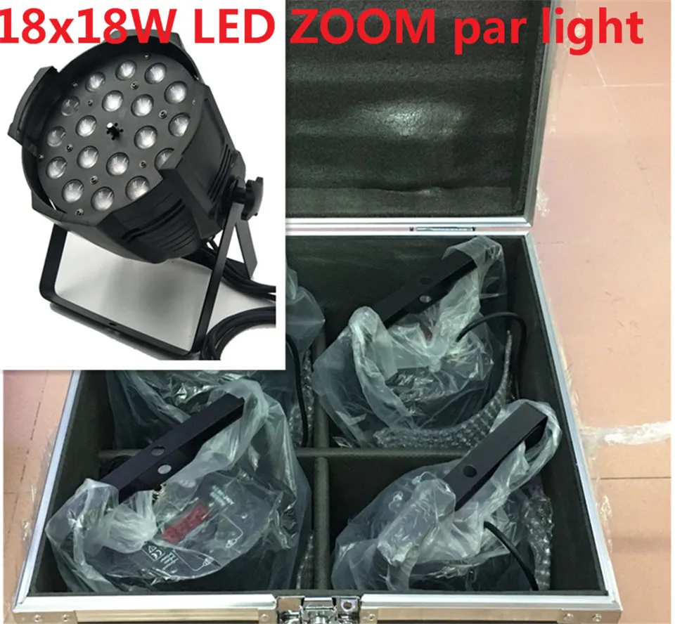 4 шт. Светильники для диджея 18x18 Вт|light controller dmx|6in1 parlight led |