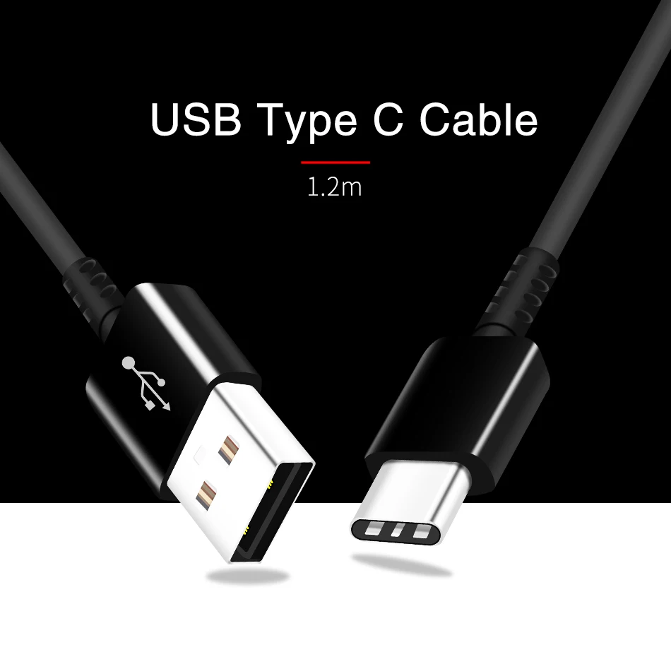 1-1.2S9 S9 Plus Samsung Type C Cable Fast Charging in Mobile Phone Cables 1.2M 2A Snelle Lading Cabel Adaptieve for Note8 S8 S8 Plus