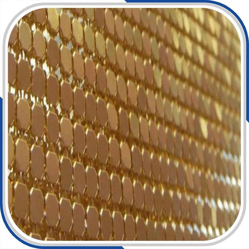 

4mm Golden Elegant Metallic Sequin Fabric cloth for Hotel Decor Free Shipping