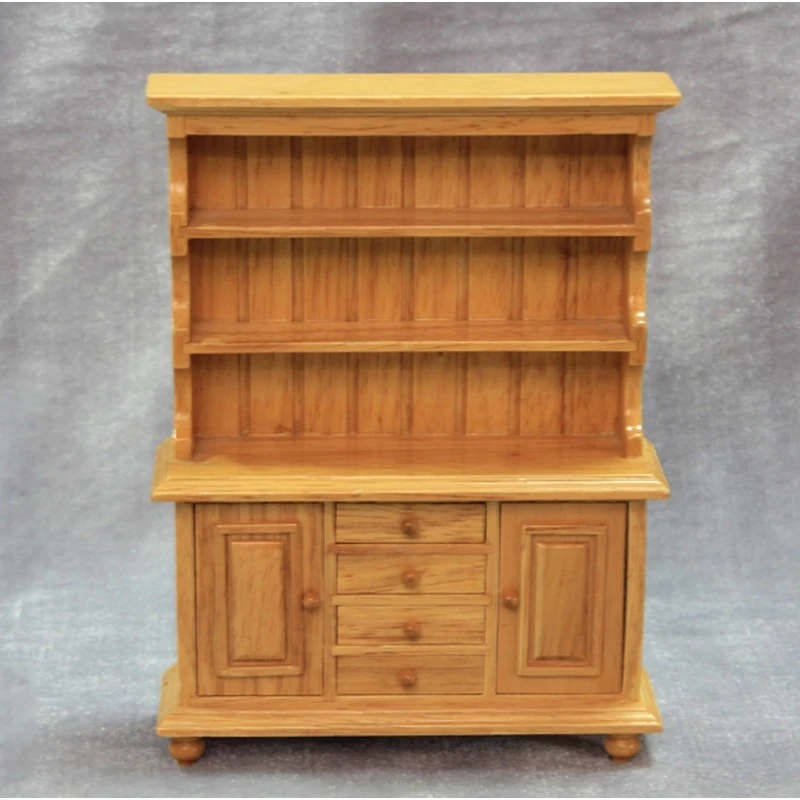 A01-X171 الأطفال هدية لعبة 1:12 دمية مصغرة الأثاث مصغرة rement دمية اكسسوارات DIY ثلاثة طوابق مجلس الوزراء خزانة