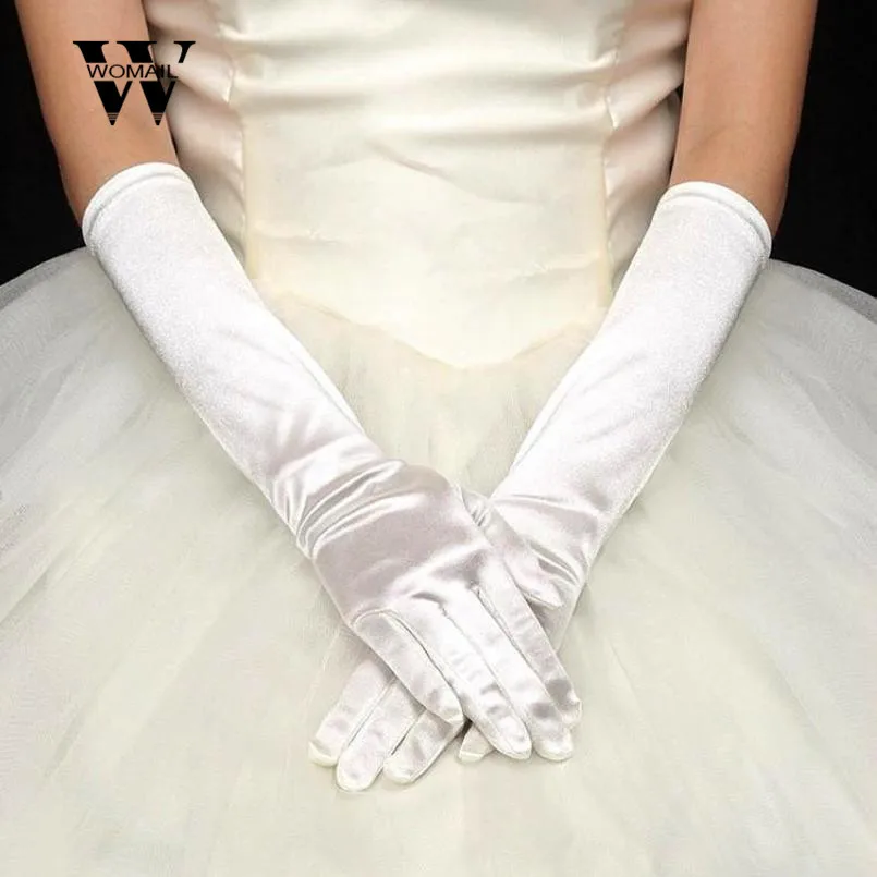 Amazing High Quality Womens Satin Long Gloves Opera Evening Party Prom