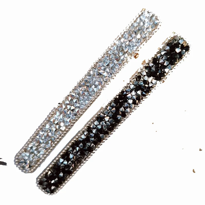 1Pcs Bling Crystal Hairpins Hair Clip Headwear for Women Girls Rhinestone Pins Barrette Styling Tools Accessories 4Colors
