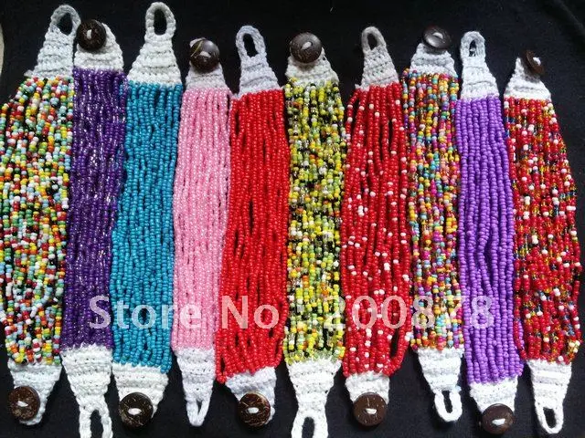

BB-171 Tibetan colorful mini beaded Bracelet lovely sweet gifts for girl mix order 10pcs lot