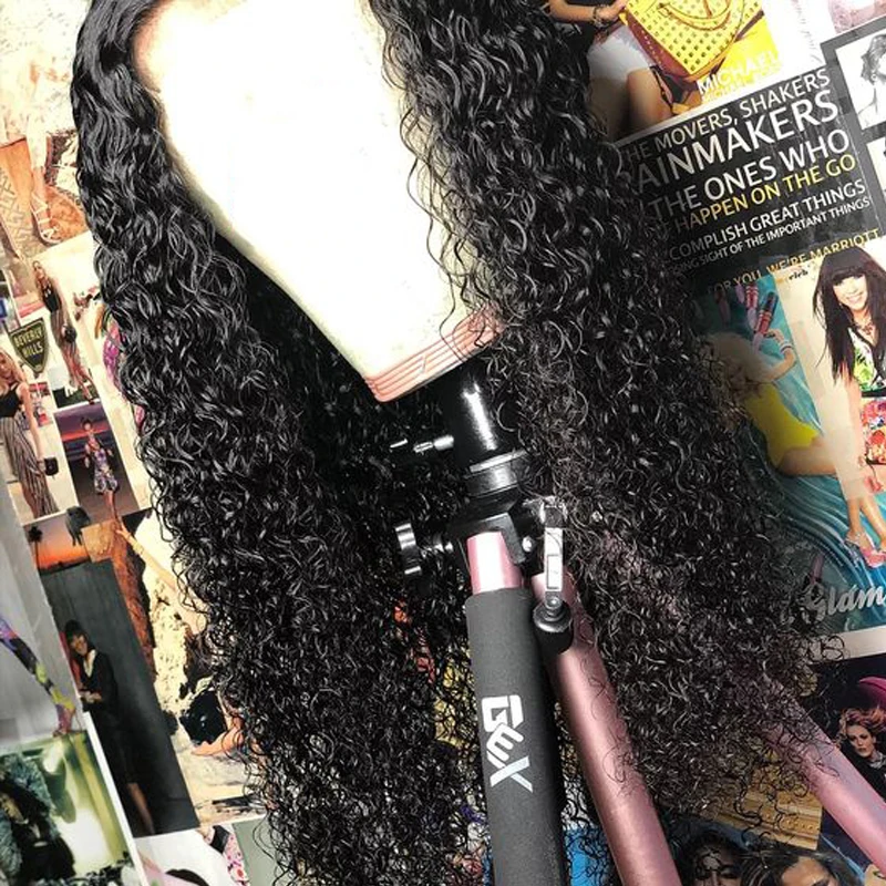 250 плотность волна воды 13x6 парик фронта шнурка глубокая часть кружева фронта человеческих волос парики для женщин черные бразильские волосы remy Prosa