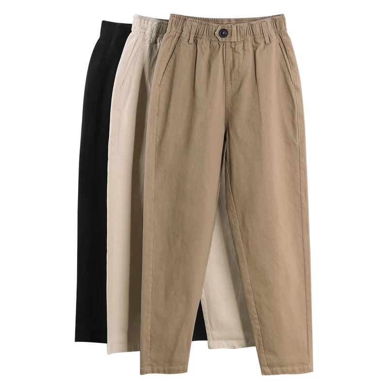 

2019 Spring Summer Women Solid Loose Pants Casual High Waist Pocket Trousers Pantalon Femme Plus Size 3XL