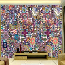 Пользовательские фото обои американский в Ретро этническом стиле настенное изображение с узором гостиная спальня фон настенное украшение, настенное полотно 3 D