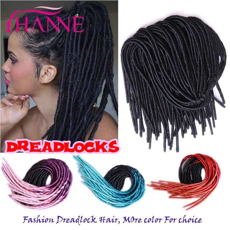 

Colorful Dreadlock Extensions 20 Inches Ombre Color Crochet Braiding Tissage Synthetic Hollow Havana mambo Twist Hair Extensions