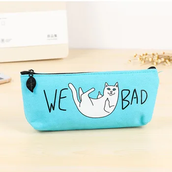 

Cute Cartoon Cat Pencil Case Kawaii Pen Cases Etui Big Trousse Scolaire Pencil Box School Bag For Girl Korean Stationery
