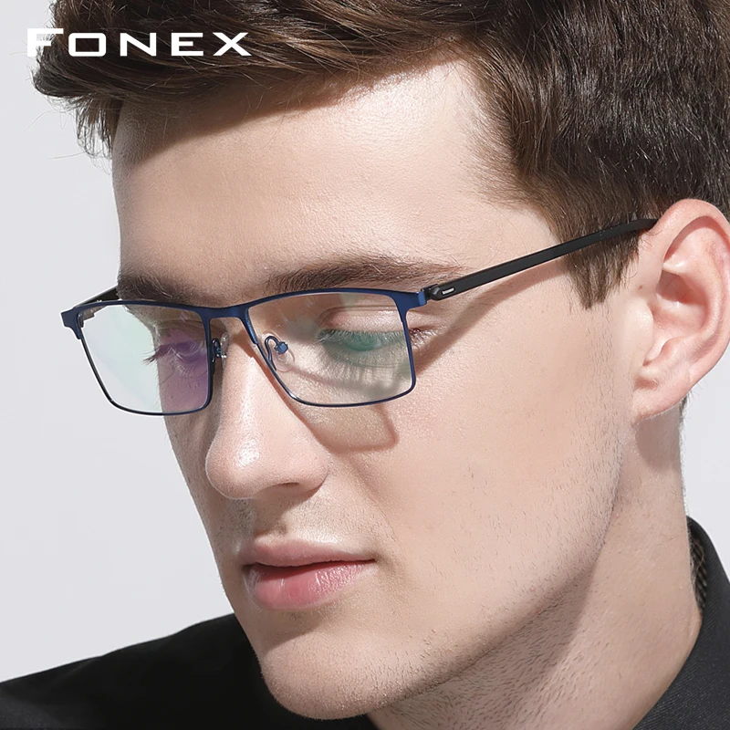 FONEX Оправа для очков из сплава TR90 мужчин и женщин ультралегкие квадратные