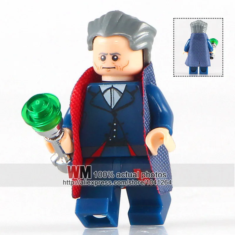 

WM 20pcs/lot WM208 The 12th Doctor with Chrome Handle Doctor Who Building Blocks Model Kids Christmas Gifts For Children