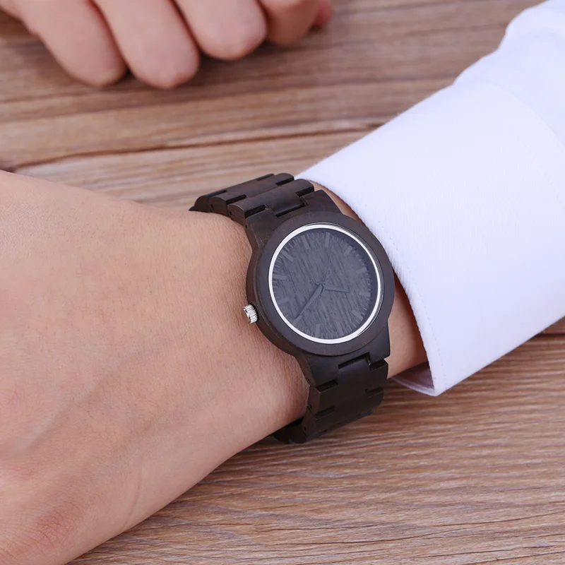 

SIHAIXIN Wood Watches For Men 2018 Luxury Brand Black Fashion Wooden Watch Bracelet Best Selling Products Bamboo Male Clock Gift