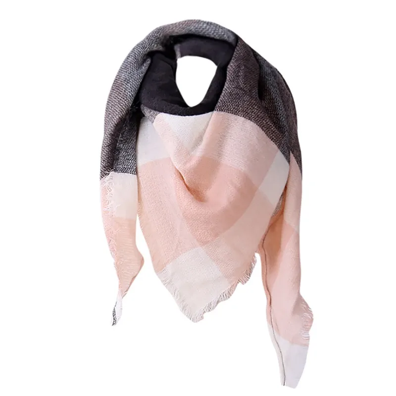 

Autumn Plaid Wool Scarves Scarf Women Shawl Cashmere Shawl Plaid Scarves Blanket head scarf hijabs stoles lady wraps #YL10