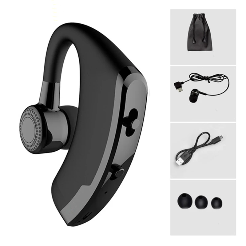 V9 Handsfree Wireless Bluetooth Earphones Noise Cancelling Business Wireless Bluetooth Headset With Mic For Drive Office