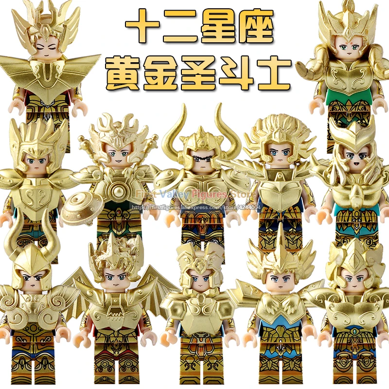 

Single Sales Super Heroes Saint Seiya Athena Glacier Shiryu Tutankhamu Building Blocks Children Gift Bricks Toys PG8212 PG8213