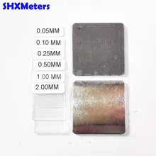 Калибровочный набор с алюминиевыми железными пластинами и 6 шт. пленками для покрытия GM200 толщиномер покрытия