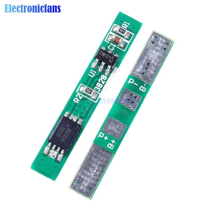 

5Pcs 1S 3.7V 2.5A Lithium Battery Protection Board Polymer BMS PCM PCB Over Charge Discharge Li-ion Protect Module