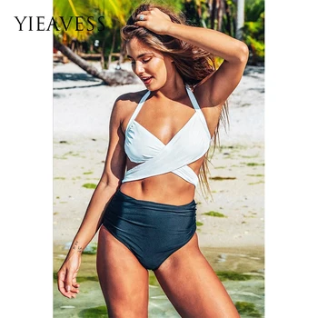 

YIEAVESS 2018 NEW Swimwear Women Sexy High Waist Bikini swimming suit for women Beach bikini
