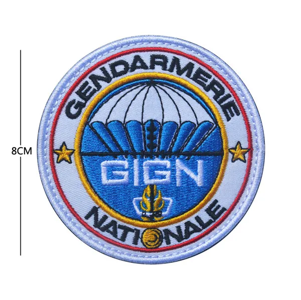 GlGN жандармерия национальная французская полиция спецназ патчи французский спецназ GIPN RAID POLIZEI BRI нашивка значок - Цвет: embroidery GlGN