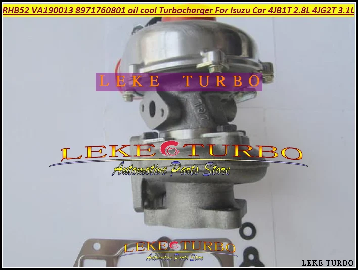 Turbo For ISUZU Car Engine 4JB1T 2.8L 4JG2T 3.1L RHB52 VA190013 8971760801 oil cooled Turbocharger with Gaskets (6)