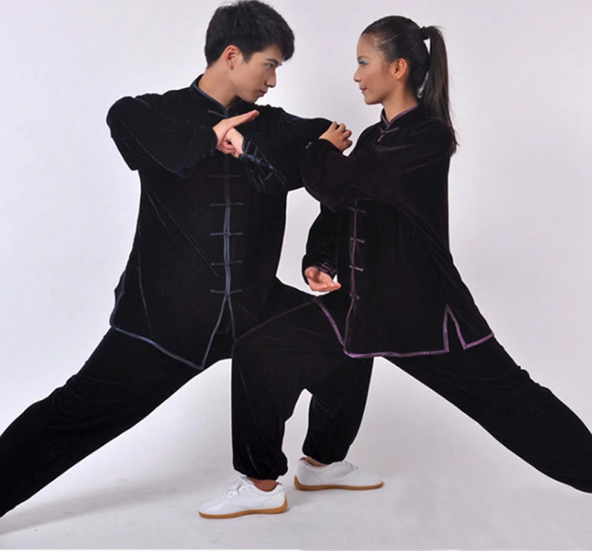 

Martial Arts Suit for Winter Velvet Chinese Traditional Tai Chi Uniforms Kung Fu Clothing for Men and Women