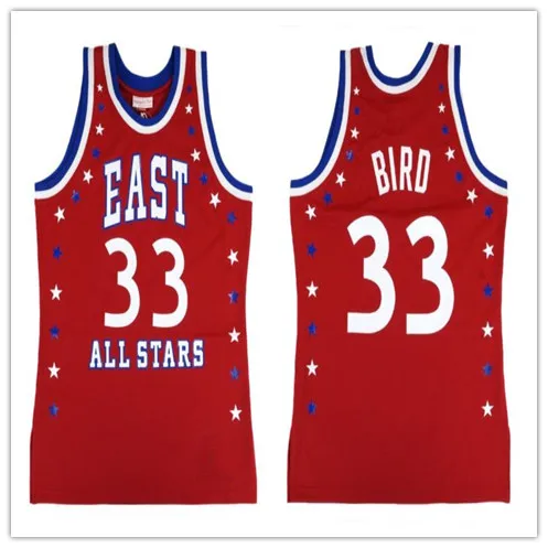 

33 Larry Bird 1983 All Star East high quality Basketball Jersey Embroidery Stitched Customize any name number