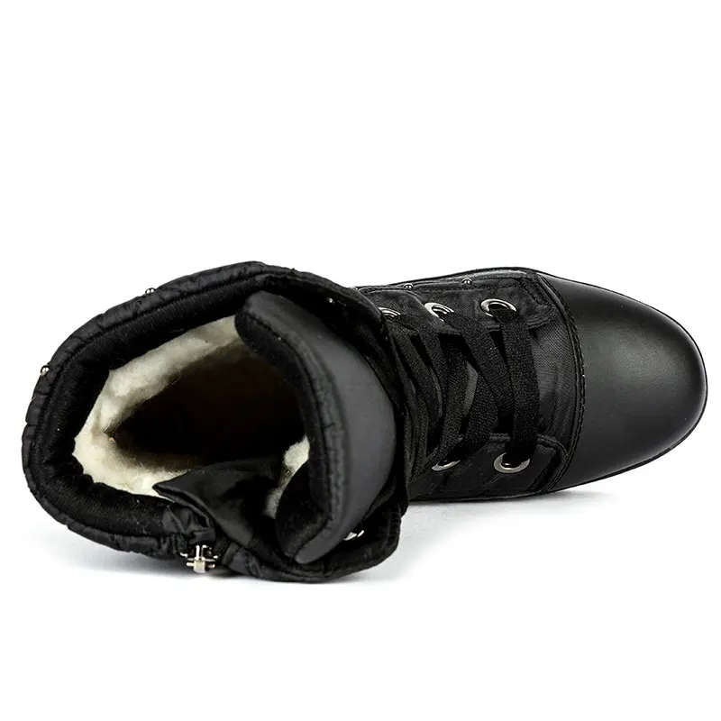 GOGC Женские ботинки; сапоги батфорты; теплые женские ботильоны; полусапожки зимние женские; зимние ботинки; женские водонепроницаемые ботинки; зимняя обувь; женская обувь; ботильоны с мехом; черные ботинки; G9804