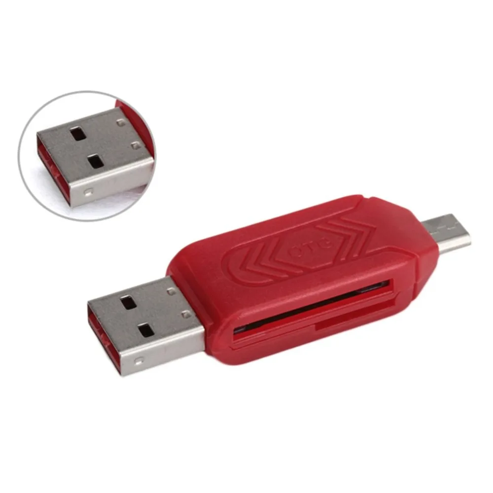 ABS универсальный card reader Мобильный телефон PC card reader Micro USB OTG картридер OTG TF/SD флэш-памяти