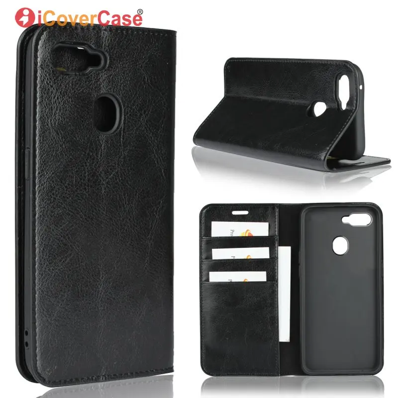 

Luxury Genuine Leather Case For Oppo F9 Business Wallet Real Flip Bag Cover For Oppo F9 Pro F 9 Phone Accessory Etui Coque Funda