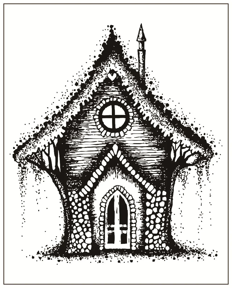 

house Transparent Silicone Clear Rubber Stamp Sheet Cling Scrapbooking DIY Cute Pattern Photo Album Paper Card Decor Stamp