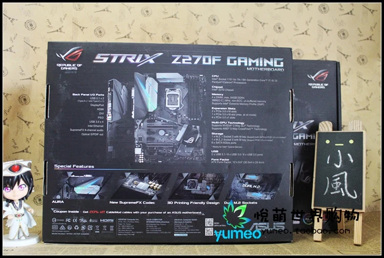 Asus ROG STRIX Z270F игровой Настольный ПК игровая доска б/у 90new