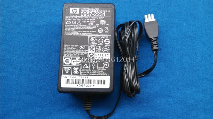 

FREE SHIPPING 32V 375Mha/16V 500Mha Power Adapter with Cable For HP Photosmart C4440 C4450 C4480 0957-2231